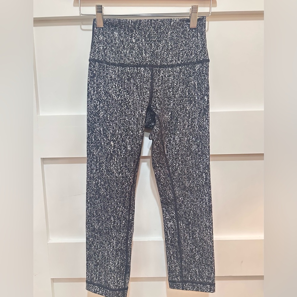 Lululemon High Times Pant Luon Suited Jacquard Black Whit